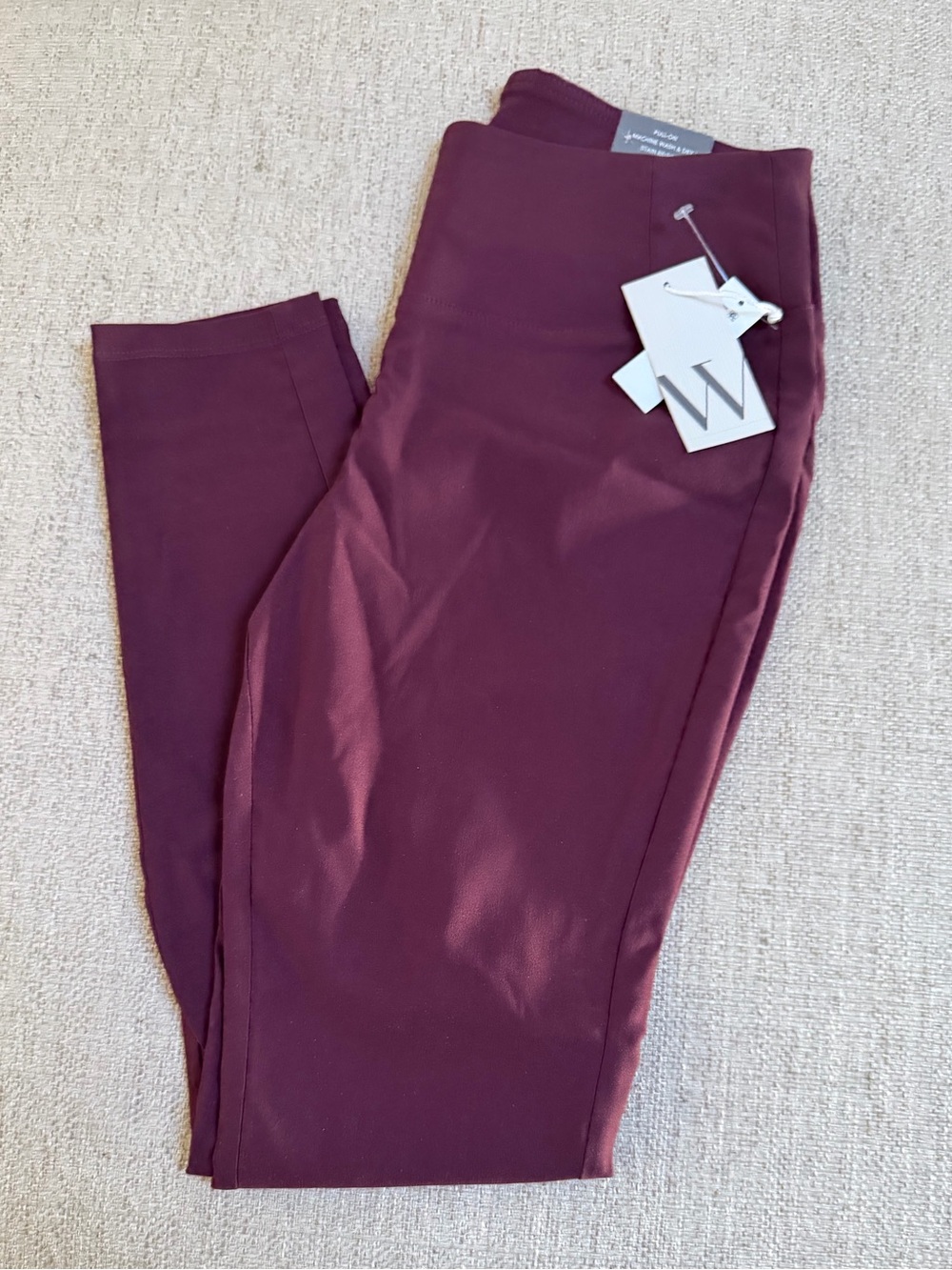 Worthington Skinny maroon pull on pants